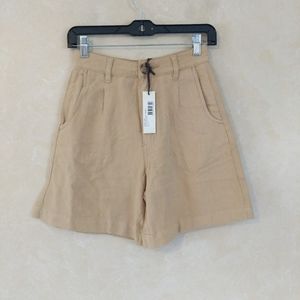 Rolla's Horizon Linen Shorts Khaki Chino